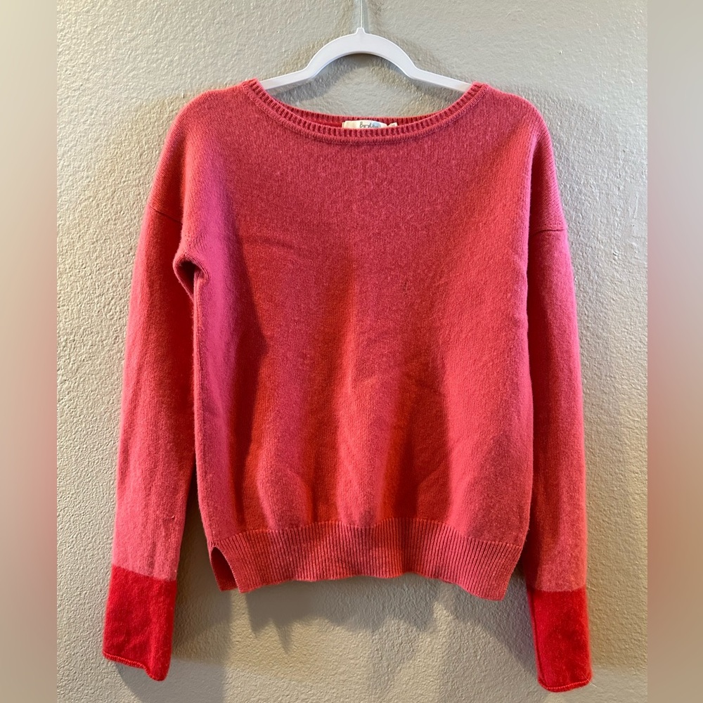 Boden Cashmere Sweater Women’s Size XS Red Pink